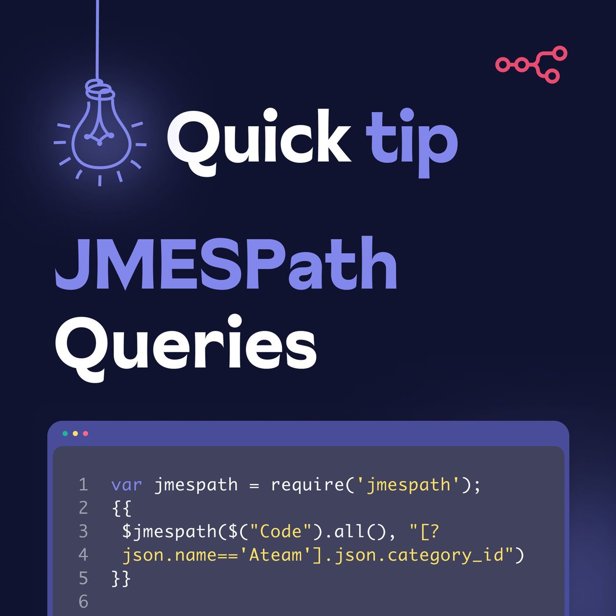 n8n quick tip: You can use fewer code-nodes by using the the JMESPath JSON Query language in expressions. This allows you to extract and transform elements from a JSON document. docs.n8n.io/code/cookbook/… #n8ntips #automation #lowcode