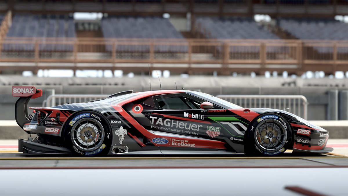 Not done a black livery for a while. Went for a fictional race design. I must say I’m absolutely loving the Michelin stamped tyres, makes the cars so much more authentic. Well done @ForzaHorizon 👏
#forzashare in #ForzaHorizon5 

2016 Ford GT #66 GTLM Le Mans
🎨 102 528 119
#FH5