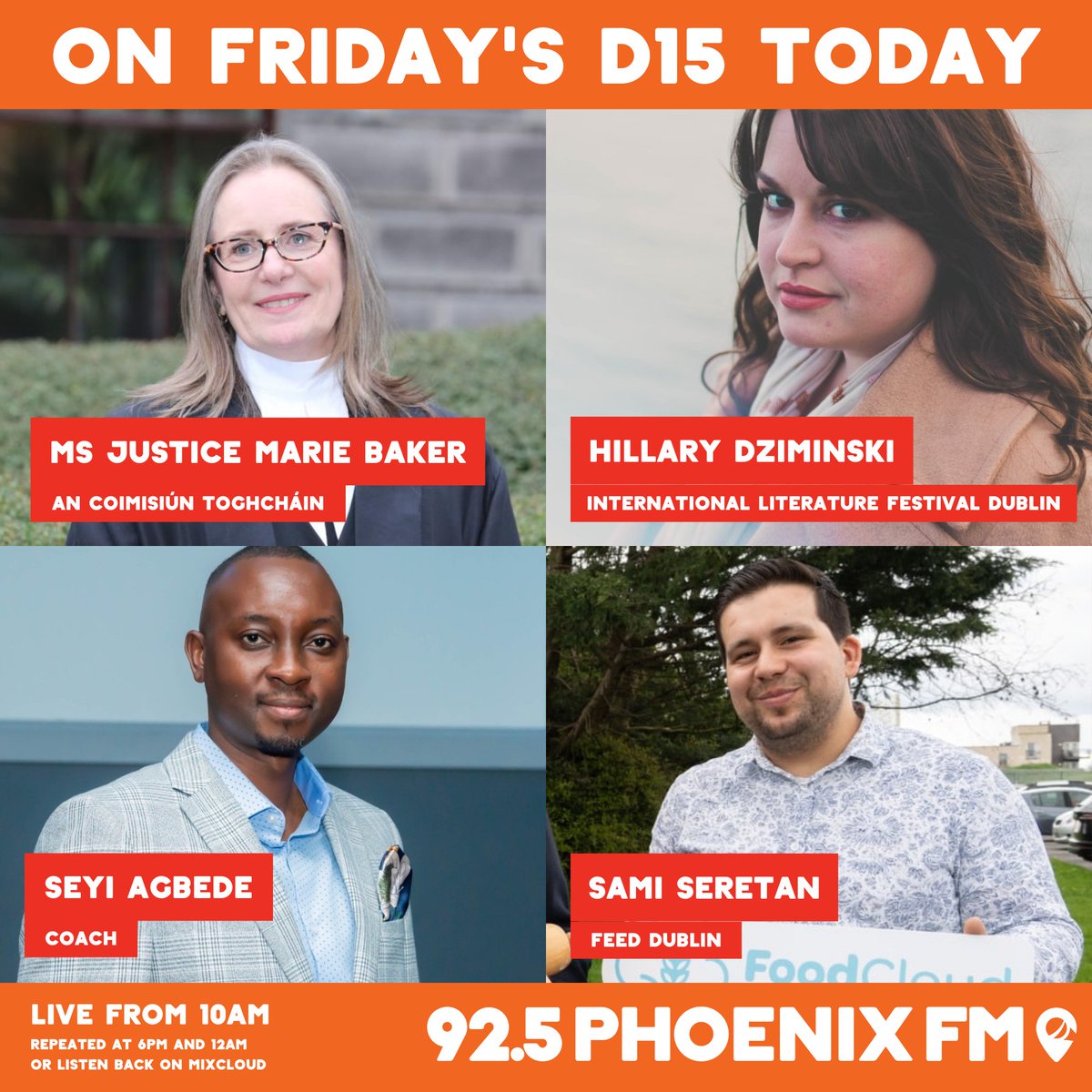 On Friday's D15 Today: - @ElecCommIRL's must-knows ahead of local, European elections - @ILFDublin's programming across Dublin starting next Friday - Weekly coaching - Feed Dublin's fundraiser Tune in from 10am on 92.5 FM and online at live.phoenixfm.ie!