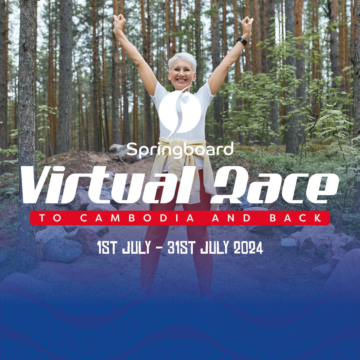 😎 Take on your own adventure this July! This year our Virtual Race embarks on a virtual journey to Cambodia and back ✈️ It's the perfect opportunity to get fit and have fun this summer, all whilst supporting Springboard 👏 Register your place today: springboard.uk.net/events/virtual…