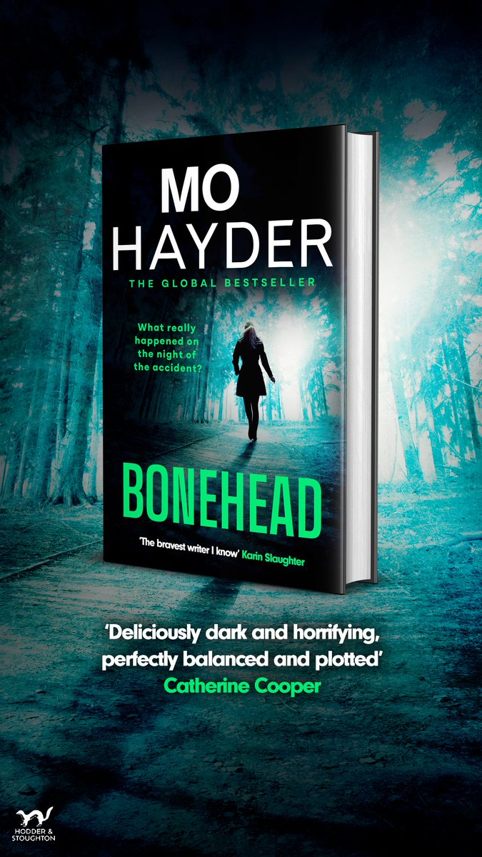 Thrilled that #Bonehead by the wonderful Mo Hayder is out today. A very special book. @veroniquebaxter @HodderFiction You can get yours now from @Waterstones shorturl.at/vTVX0 'A triumph' @Helen_Fields 'Rivetingly dark' @Janeshemilt 'Creepy as hell' @SamHollandBooks