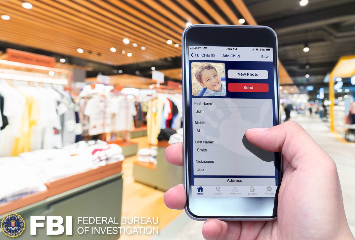 The #FBI’s Child ID app allows parents to store photos and other vital information about their children. Using a special tab on the app, quickly and easily email information about a missing child to authorities with a few clicks. For more, visit fbi.gov/news/apps/chil….