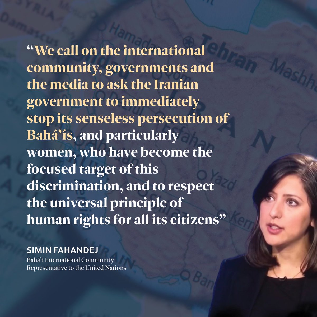 Bahá’í Women Under Attack in Iran
A surge in attacks on #Bahai women across #Iran has seen 65 women, out of 85 people—more than three-quarters—summoned to court or prison. 
Our latest: bic.org/news/bahai-wom…… 
#HumanRights #OurStoryIsOne