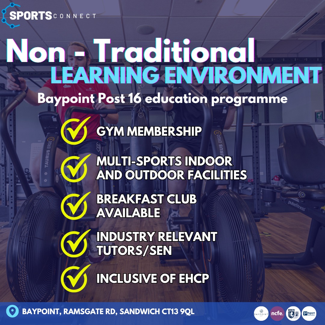 Elevate your future with @BaypointClub Education! Dive into our inclusive post-16 sports education program, emphasizing Education, Participation, and Employment. 🏀📘🔝 To find out more ℹ️ click here sportsconnect.uk/programmes/edu…