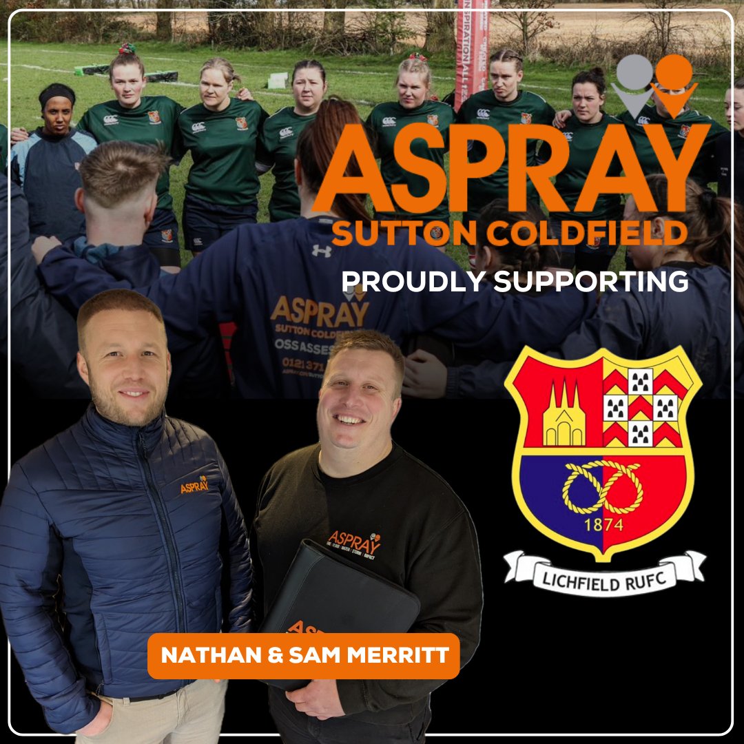Aspray (Sutton Coldfield) is pleased to support Lichfield Ladies Rugby team by donating new balls and water bottles as well as sponsoring player Katie Gregory, ahead of the Papa John's Community Cup final this Sunday.🏉 #LichfieldLadies #AspraySponsors #CommunitySupport