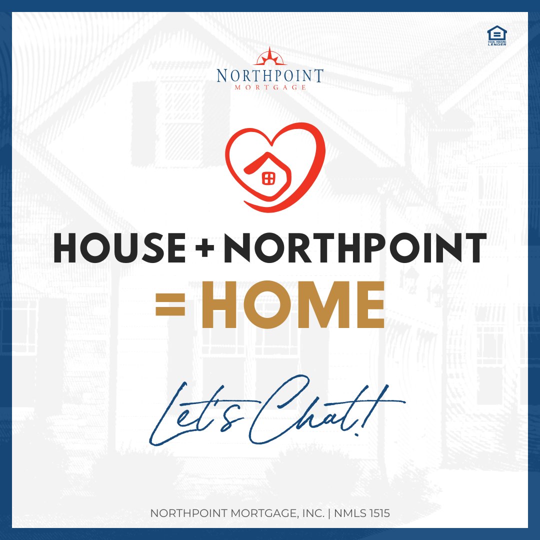 🏠 House + Northpoint Mortgage = Home 🏡 Let's turn your house into a warm, welcoming home. Reach out today! 

#HomeSweetHome  #welcomehome #homes #mortgage #home