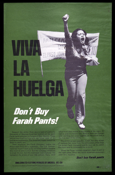 On this day, May 9, 1972, 4,000 Texas garment workers- most of them Mexican women- walked out for union representation, beginning a 2-year strike and an international boycott that ended in a resounding victory, inaugurating a new generation of Chicana organizing along the border.