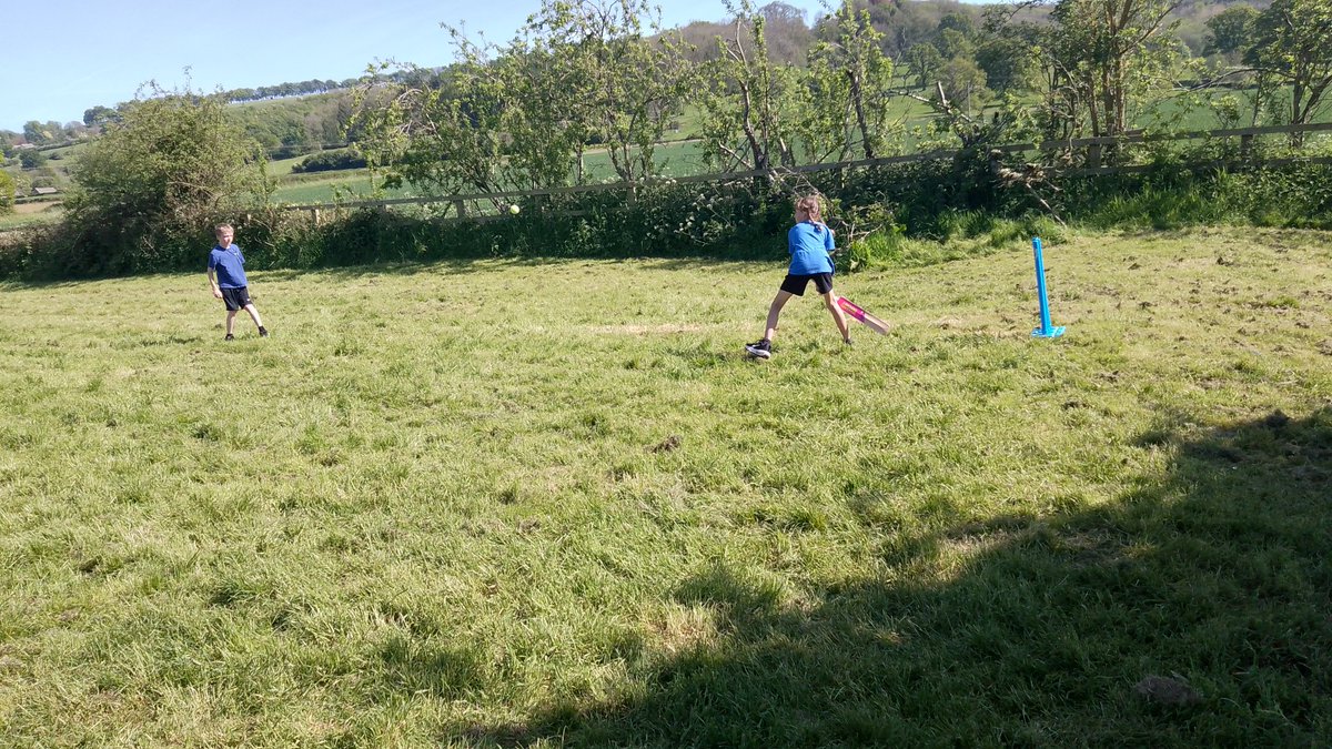 Cracking weather at cricket club this evening 🏏