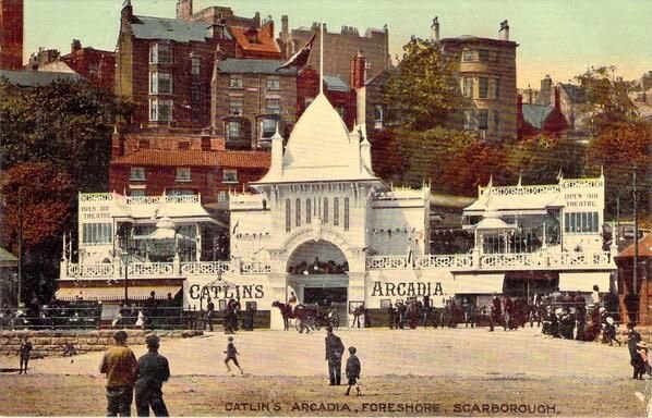 If I had to pick my favourite seaside building it would have to be this ‘The Arcadia’ in Scarborough. It originally opened as Kiralfy's Arcadia Theatre in 1903 before changing its name to Catlin's Arcadia. Sadly it was demolished in 1920.