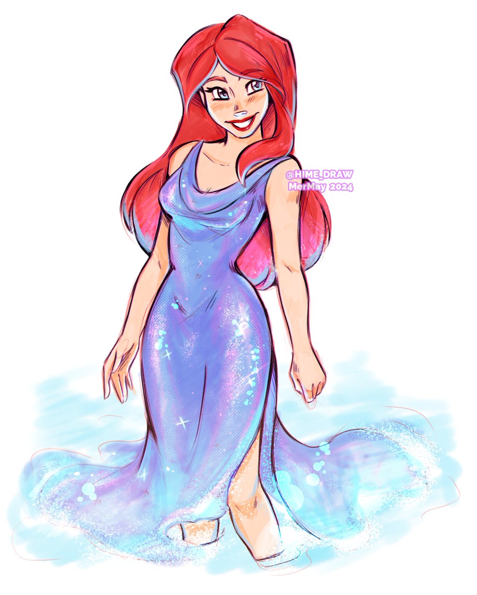 hime_draw's tweet photo. This is Day 9 of (#couture) #mermay 😎 https://t.co/kzgSL2EJpk