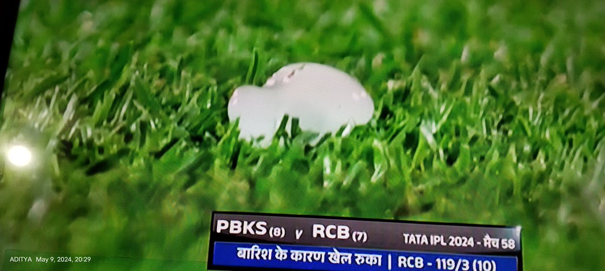 hailstorm at  dharamshala stadium 🥹