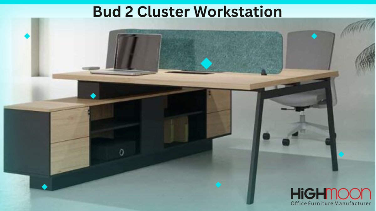 Exclusive Furniture In Dubai. Introducing the Bud 2 Cluster L Shaped Workstation by Highmoon: Crafted for elegance and durability with high-quality MDF and MFC.  #OfficeUpgrade #modernoffice #workspacegoals #HighmoonOfficeFurniture              highmoonofficefurniture.ae/product/bud-2-…