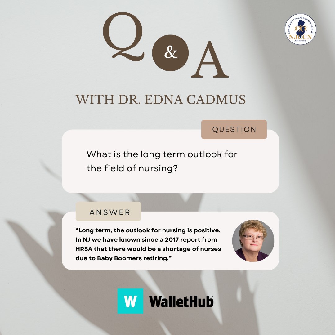 A rapid-fire Q-and-A session with NJCCN Executive Director Dr.Edna Cadmus. To review Dr.Cadmus’ complete responses, please visit: bit.ly/3QwCdb0 #njccn #njnursing #healthcare #nursingworkforce