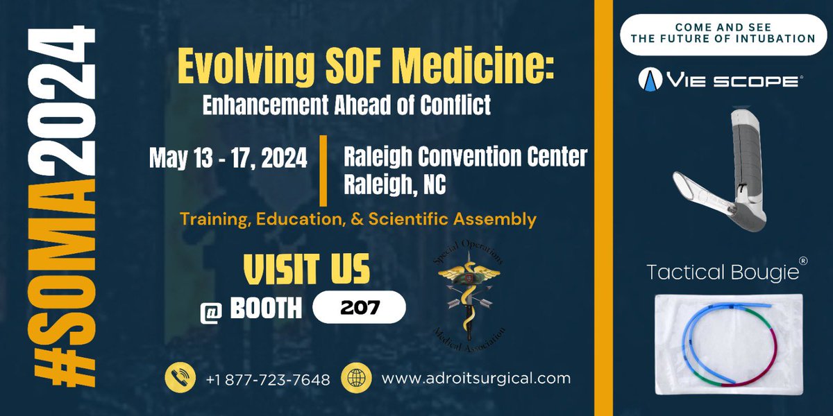 Visit us at #SOMA2024 ! #Military #militarymedicine #ARMY @paramed_specops @hp_ems @SpecOpsMedics