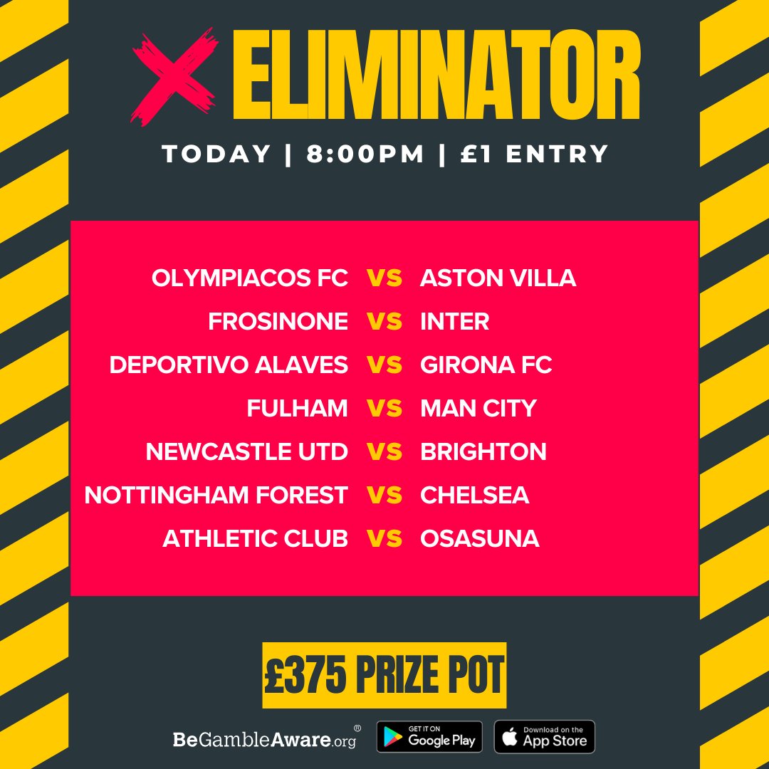 1 more work day left before you can all enjoy the sun, and I'm sure you could all do with some extra cash 😆 Why not try your luck with our £1 league to enter 👇 Don't forget you can enter multiple times👇 🔗 wkw.page.link/CFGg 🔞 BeGambleAware.org