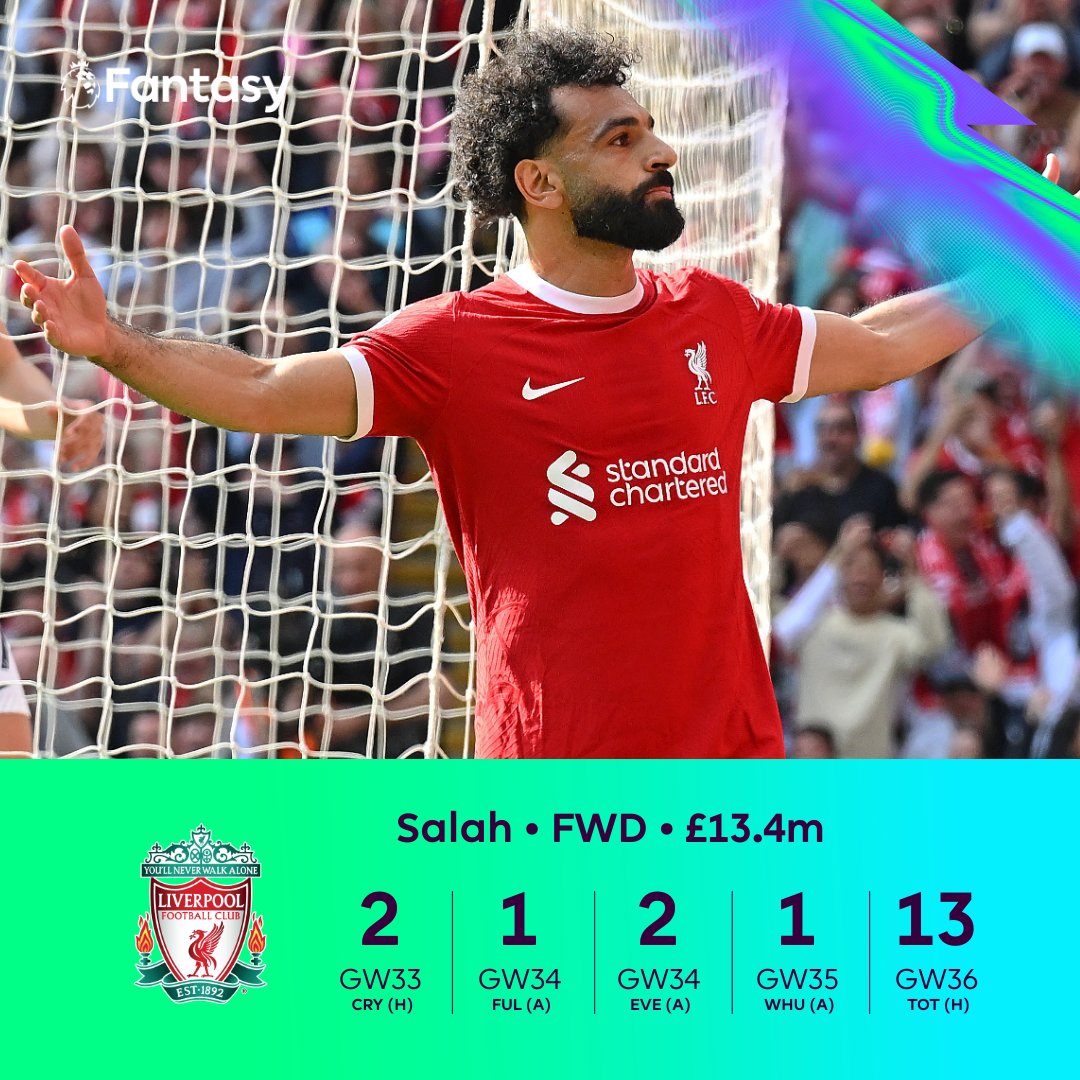 A goal and two assists in Gameweek 36 after going four matches without an attacking return 🔥 Are you sticking with Mohamed Salah in your #FPL team? 🤔