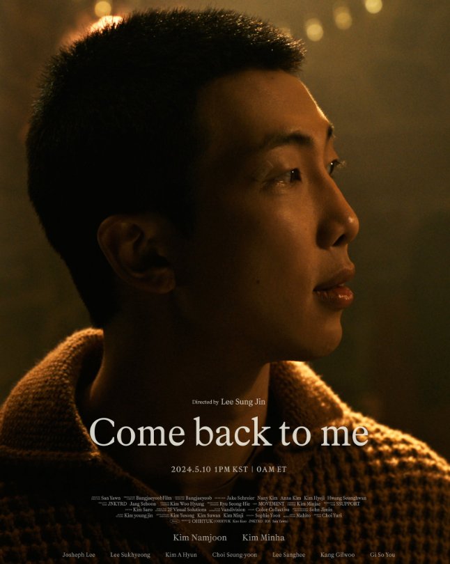 Come Back To Me is coming out TODAY!!! CBTM IN 13 HOURS!!! #Comebacktome #RM COME BACK TO ME TODAY