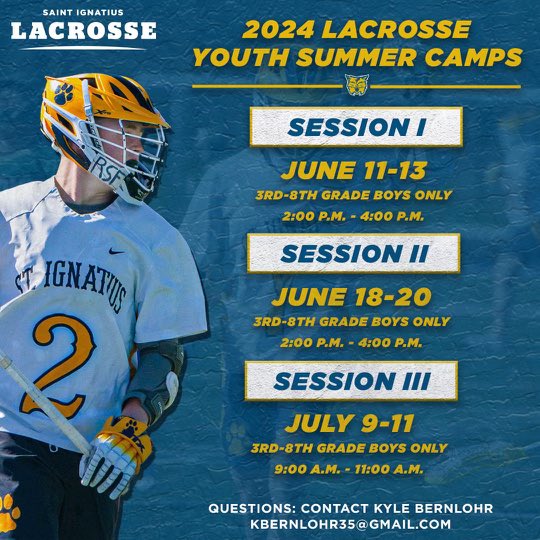 Excited to see some future Cats this summer! Registration is open! ignatiuswildcats.com/laxcamp