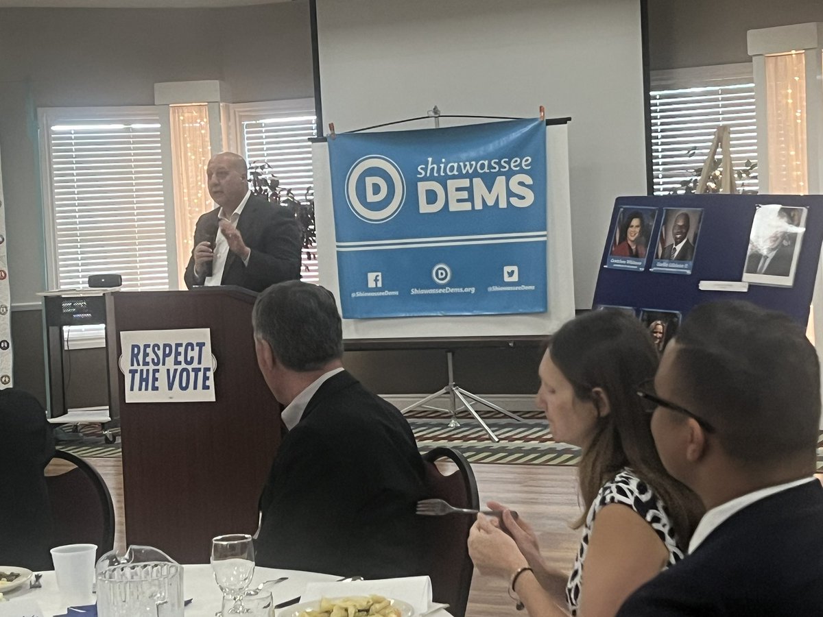 Incredibly inspired by the hard work and dedication of the @shiawasseedems & @ClintonCoDemsMI — let’s keep up the energy and win this together!