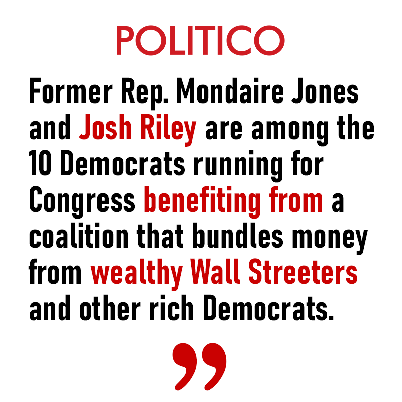 Once again DC insider @joshrileyue proves himself to be a fraud. He says he's running a grassroots campaign. But it's big money from his Wallstreet and rich Democrat DC pals that are trying to buy the seat.

politico.com/newsletters/ne…