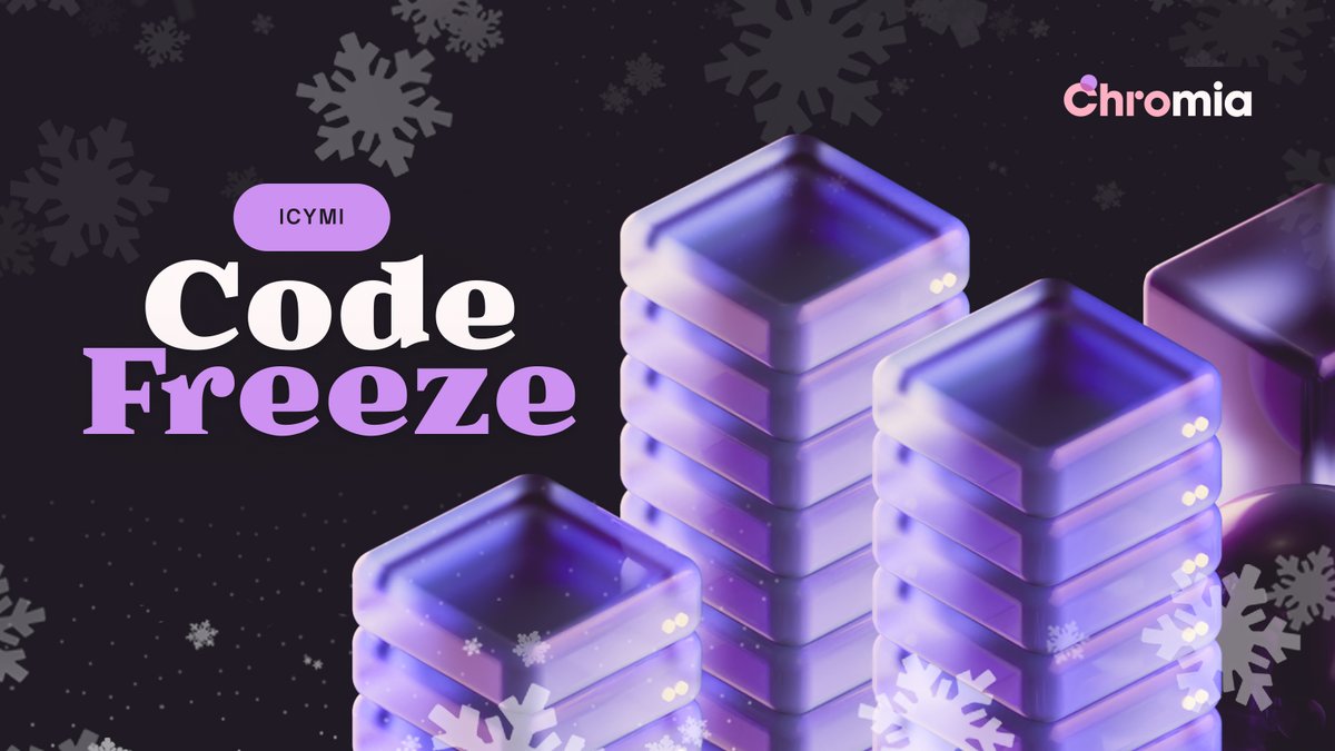 ICYMI 👀 Last week we announced a code freeze. That means coding stops, and intense testing begins! 👇 Read the full update from Alex Mizrahi here blog.chromia.com/message-from-a…