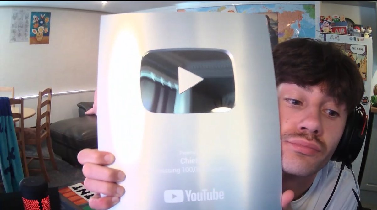 thank you all for 100k playbutton arrived! THIS JUST THE BEGINNING AAAAAAAAAAAAAAAAA