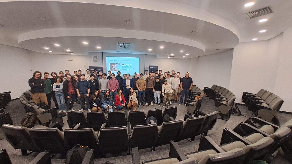inetum_es's tweet photo. En el Auditorio Ada Byron de la @informaticaupm realizamos la jornada Inetum Day.
Una actividad de la Cátedra Inetum en Negocio TI y Digitalización de @La_UPM para estudiantes de 3er y 4º de los grados, dobles grados y máster de la #ETSIINF.
#WeAreInetum https://t.co/7cmrLuTGNs