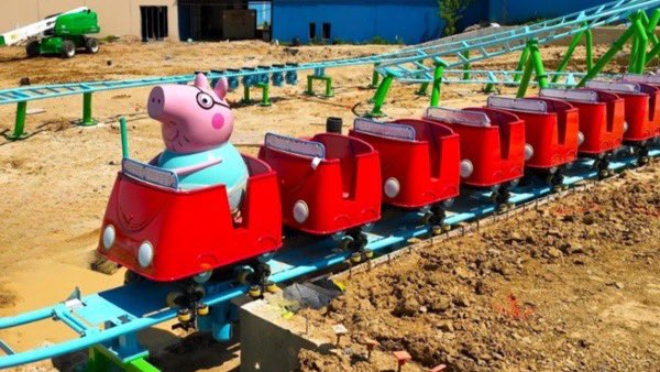 Work is progressing on the new Peppa Pig Theme Park in North Richland Hills, Texas, following the installation of the park's first rides. Set to open in late 2024, the 14-acre theme park will feature a water play area, themed playscapes and family-friendly rides. #PeppaPig