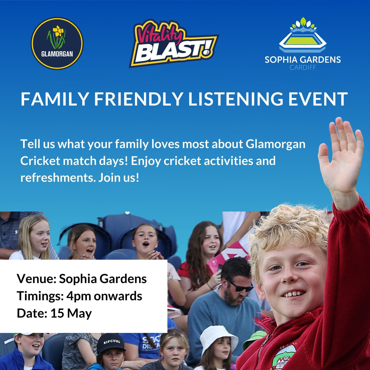 MarkFrostsport's tweet image. Calling young families…come along and play on the pitch and give @GlamCricket  some feedback about the big game experience bit.ly/3USx3J0