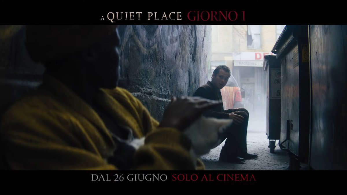 A Quiet Place: Giorno 1, ecco il nuovo trailer ufficiale tinyurl.com/8em5suje

#AQuietPlaceDayOne #AQuietPlace #JosephQuinn #AQuietPlaceGiornoUno #LupitaNyongo