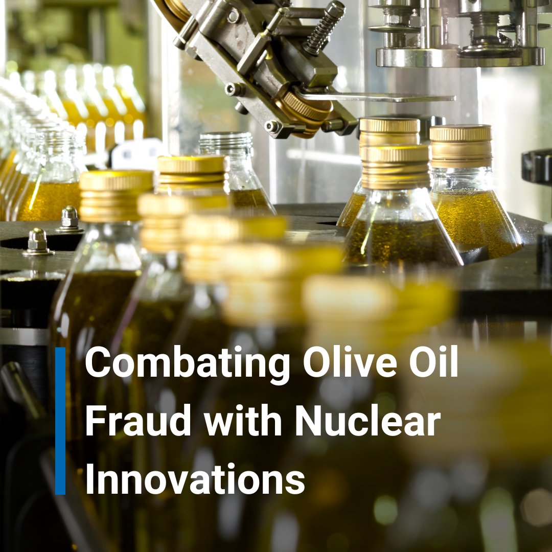 Olive oil is one of the most mislabelled food products in Europe. The IAEA is developing new and rapid methods to rapidly screen and authenticate the origin of foods like extra virgin olive oil. #Atoms4Food Read here: atoms.iaea.org/3UIOJXY