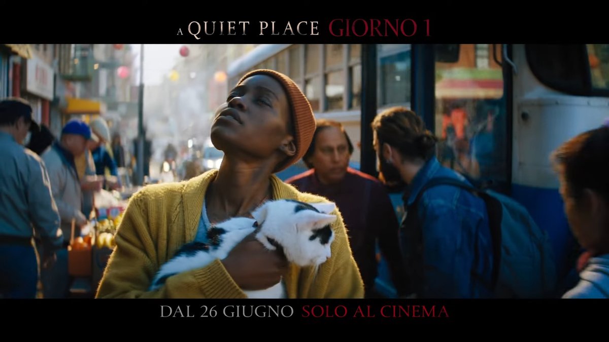 Gli alieni invadono la Terra nel nuovo trailer ufficiale di A Quiet Place: Giorno 1, in arrivo il 26 giugno nelle sale italiane. tinyurl.com/8em5suje

#AQuietPlaceDayOne #AQuietPlace #JosephQuinn #AQuietPlaceGiornoUno #LupitaNyongo