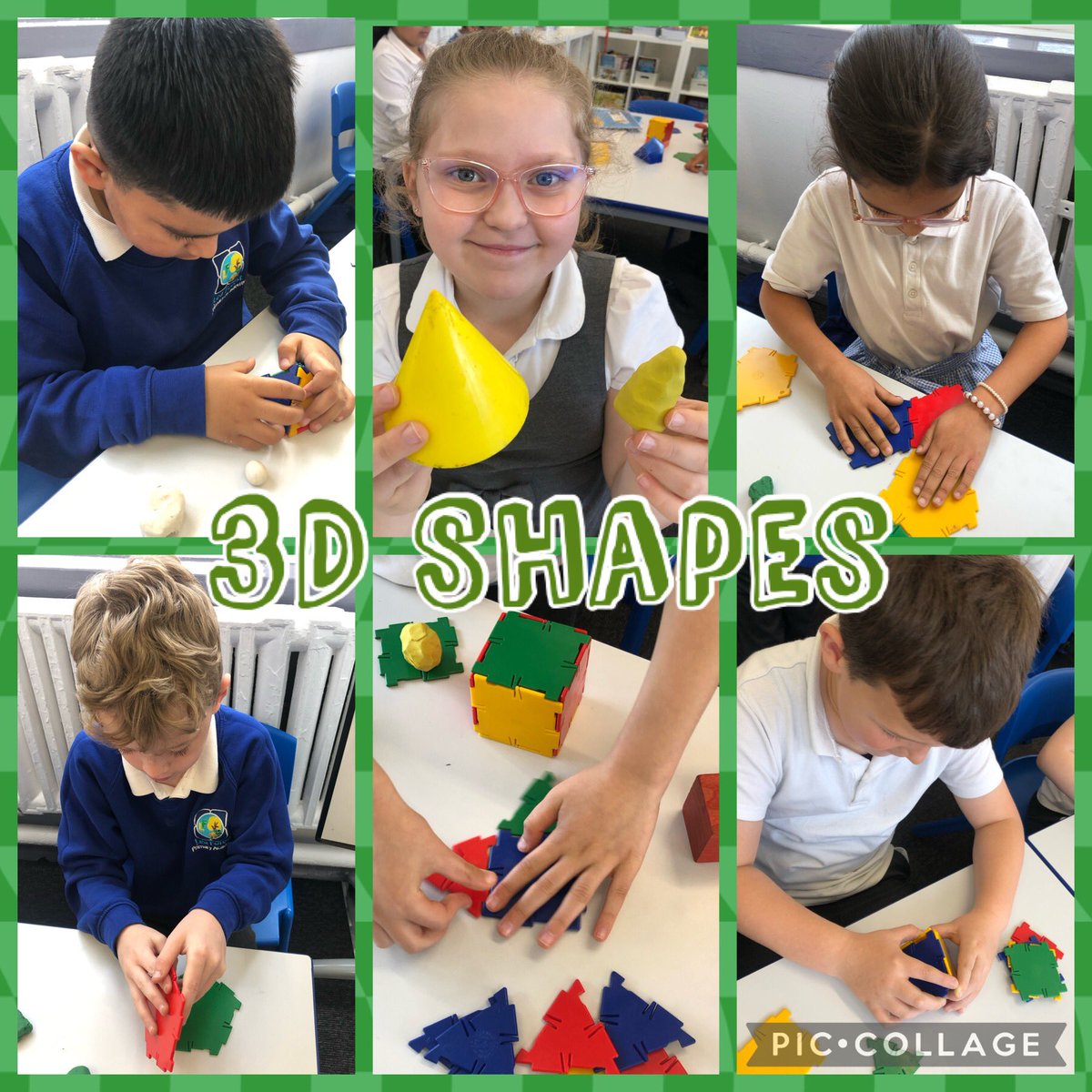 #LFP3MC have been exploring 3D Shapes today. The children used a variety of equipment to make 3D shapes. They also described the properties of the shapes. @LFP_MCollis @LFP_DHT_MrW @LFP_Dep @Lea_Forest_HT @lea_forest_aet @lea_forest_curr @BirminghamEdu