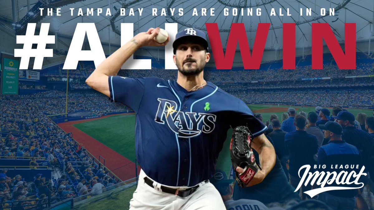 So far this season, #Rays pitcher Zach Eflin has pledged nearly $2k to @buddy__baseball! For every Rays win, @zeflin will donate $100 to the rec baseball league for kids with special needs in #TampaBay. Find out how fans can get involved at bigleagueimpact.org/allwintampabay. #ALLWIN