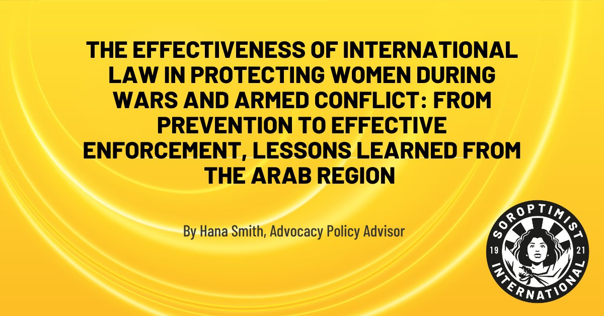 The effectiveness of international law in protecting women living in areas of conflict is explored in our latest blog. Key insights from leaders in the Arab region and the specific experience of older women are also highlighted. Read more: ow.ly/eK0e50RArOG