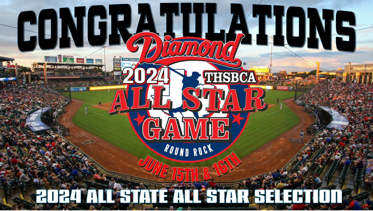 I am Honored to be selected to play in the THSBCA All-Star Game and Represent @Oak_baseball! @HCRebelBaseball @PNTScoutTeam @thsbcaStar @KleinISDAth