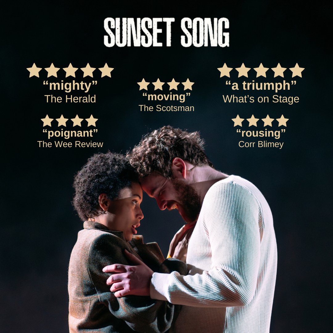 'Nothing endures but the land' ... Have you got your tickets yet for Sunset Song at The Lyceum? Opens 28th May - 8th June- still some pay-what-you-can and Secret Seat tickets left! Hurry, these are selling fast. 🌾Book Now: tinyurl.com/ydam4pa8