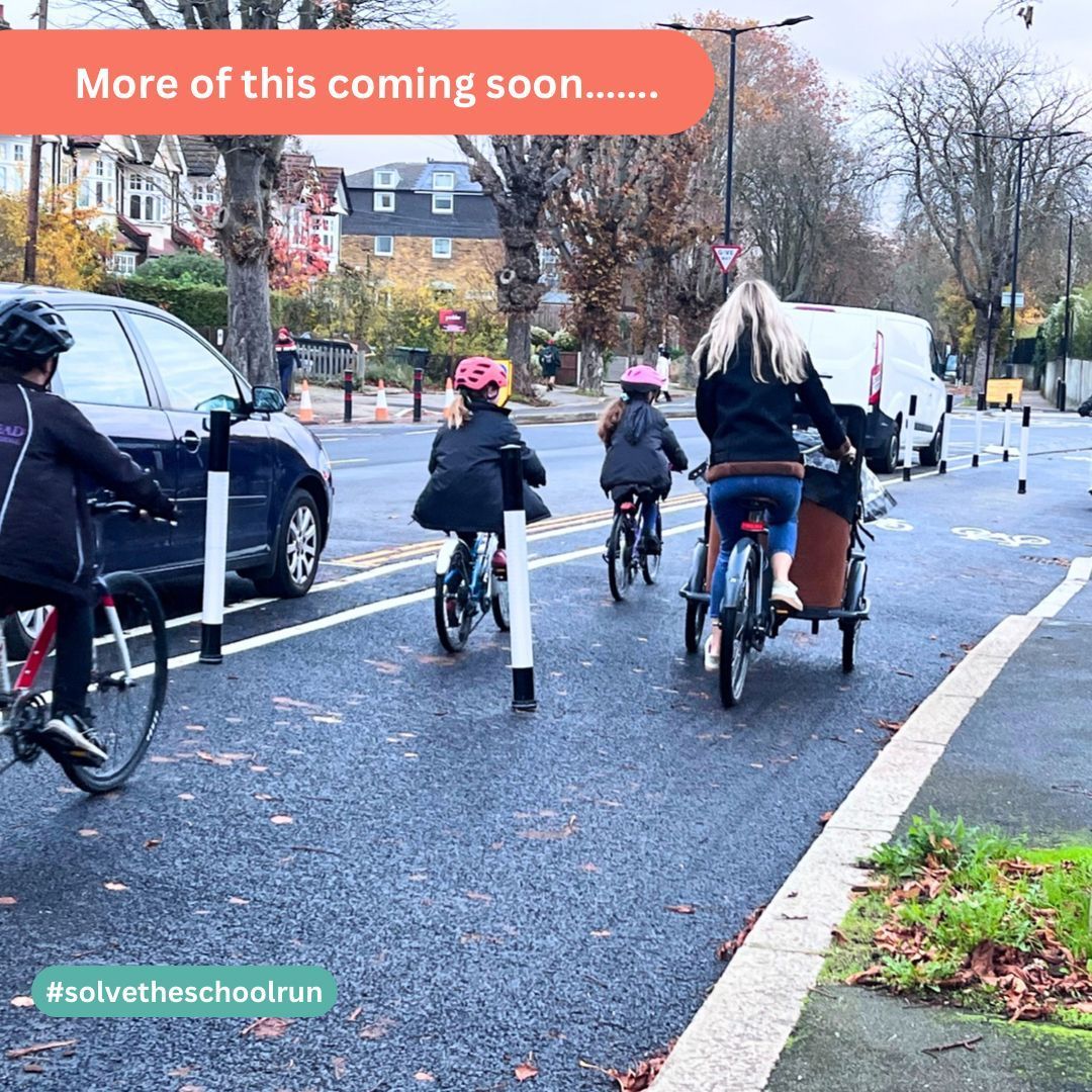 The Rosendale bike lane is being extended and so many families will benefit.We estimate: 👉700 primary pupils already travel sustainably in West Dulwich ward 👉900 already travel sustainably 1 mile + to schools in adjacent wards Not to mention secondary schools.. #saferoutes