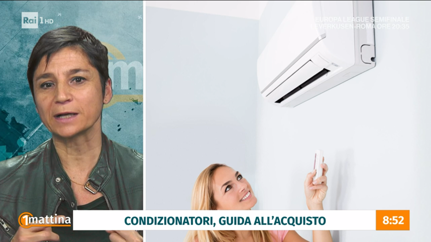 Oggi su @Unomattina la nostra Silvia Bollani ha parlato di come scegliere ventilatori e climatizzatori. Per contenere i consumi, si deve limitare il divario di temperatura ad un massimo di 6-7 gradi rispetto all’esterno. Rivedi la puntata 👇 raiplay.it/video/2024/04/…
