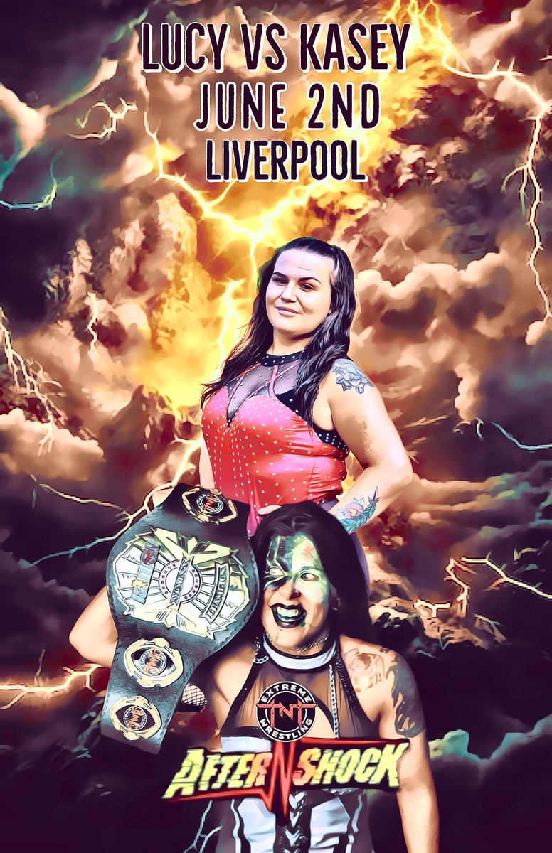 @KaseyOwens5 vs @LucySky_x @TNTExtremeWres Aftershock ⚡️ 🗓️ Sunday June 2nd 📍@FusionLpool , Liverpool A match you don’t want to miss! 😉 Tickets 🎟️ skiddle.com/e/38188593?skr…