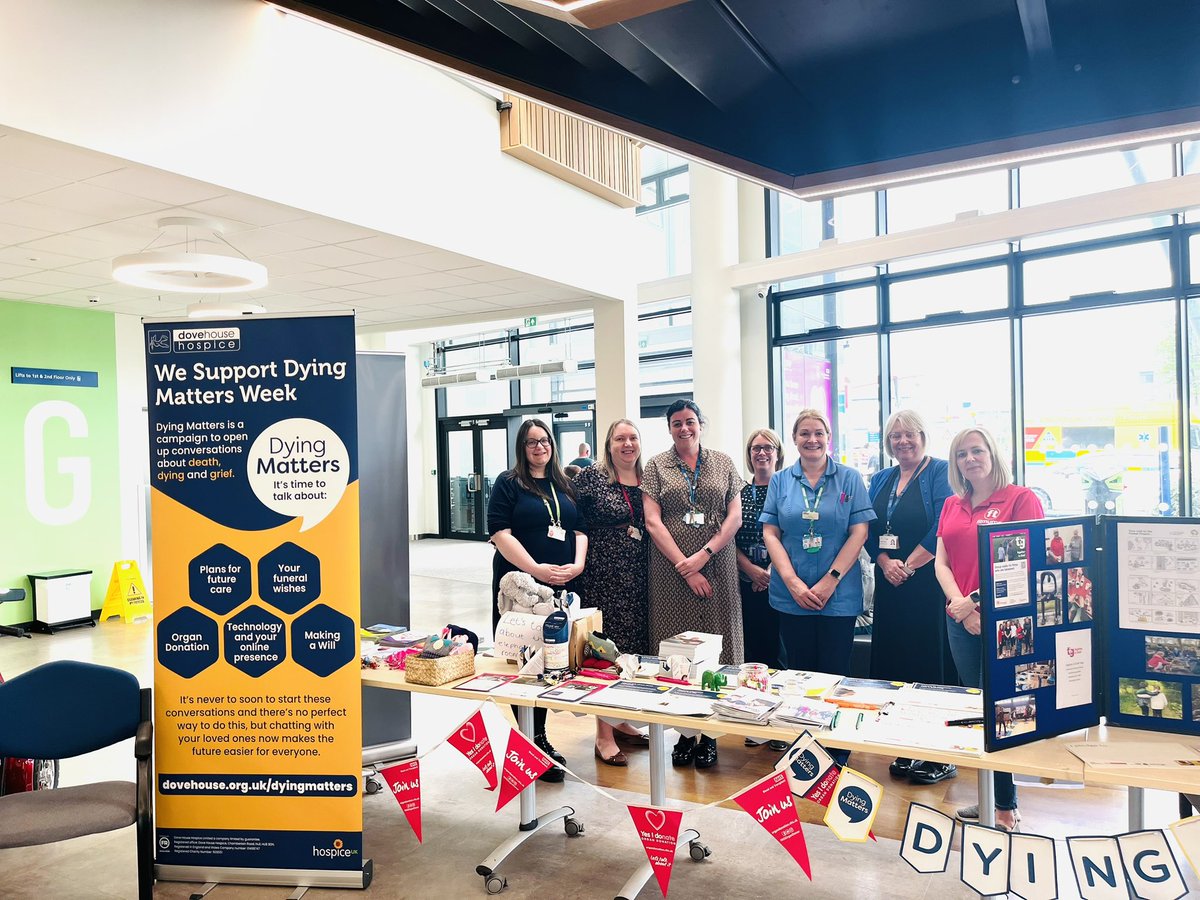 AlboZambo's tweet photo. @HullHospitals we’ve had a fantastic few days for #DMAW24 lots on tender conversations, support and signposting of staff, patients and visitors. What a team we made 😊 thank you for coming @Dove_House @CHCPHull @YorksAmbulance @FitmumsF @Yorkshire_OTDT same time next year?! https://t.co/ldyczW2zbq