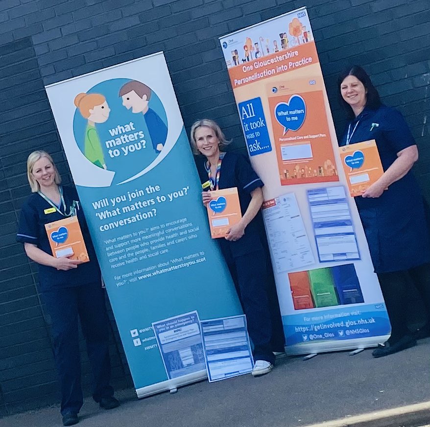 In the spirit of collaboration @GHTOncologyANPs pledged commitment to mobilise WMTM folder holding branded PCSPs for people living with complex/LTCs #whatmatters
#personalisedcare
#advancecareplanning  
#socialprescribing 
#suppprtedselfmanagement
@One_Glos @NHSGlos @NHSSW
