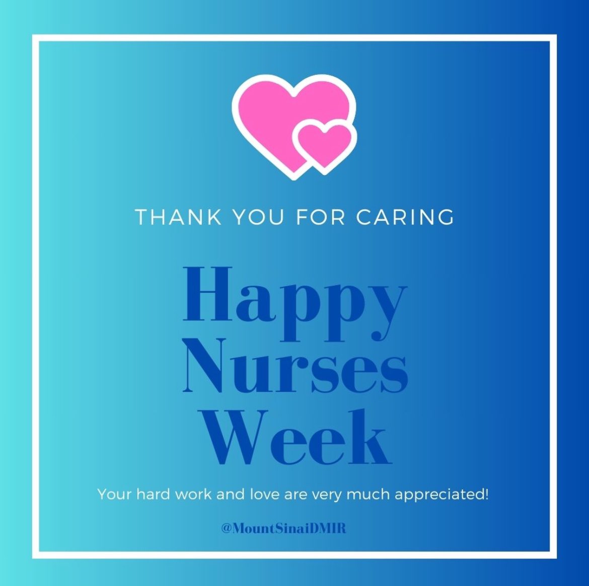 Happy #NursesWeek! We’d like to give a heartfelt thanks to all our nurses for their dedication and hard work every day. They tackle the challenging task with compassion, intelligence, skills, and finesse. Nurses truly make a difference! @RofskyMD