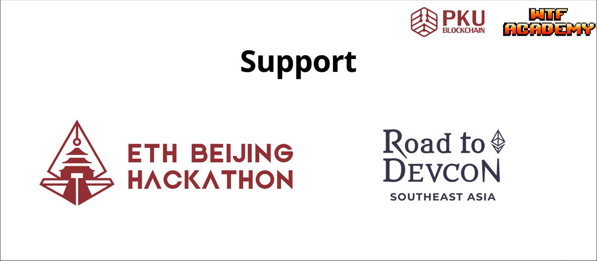 We are thrilled to announce that ETH Beijing Hackathon 2024 received support from Road to Devcon @EFDevcon . See you in Beijing in May, and then see you in Bangkok in November at devcon! Apply at ethbeijing.xyz  #ETHBeijing #Ethereum