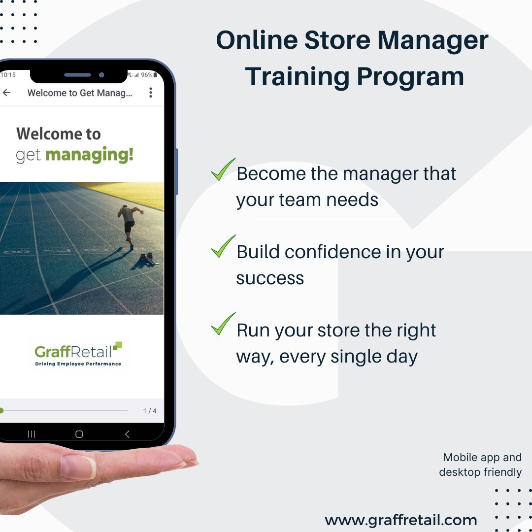 graffretail's tweet image. 🚀 Elevate Store Success with Get Managing! 🌟 Our online training equips retail managers with vital skills, driving 25% higher team performance. 📈💼 Unconventional, engaging videos set us apart – see it to believe it!  
Book a demo now! graffretail.com

#GetManaging