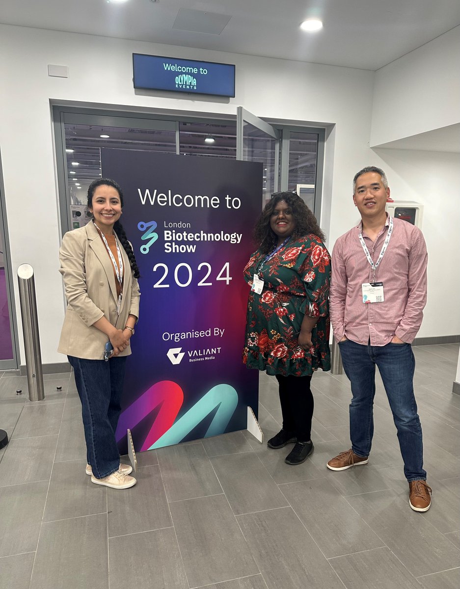 A chance meeting between Rhamiya (<a href="/ImmuOne/">ImmuONE</a>), <a href="/LadyBSilva/">Lady Barrios Silva</a> (@Desicc8) and <a href="/reovum/">Reovum</a> at the London Biotechnology Show in London <a href="/ukbiotechshow/">London Biotechnology Show</a>