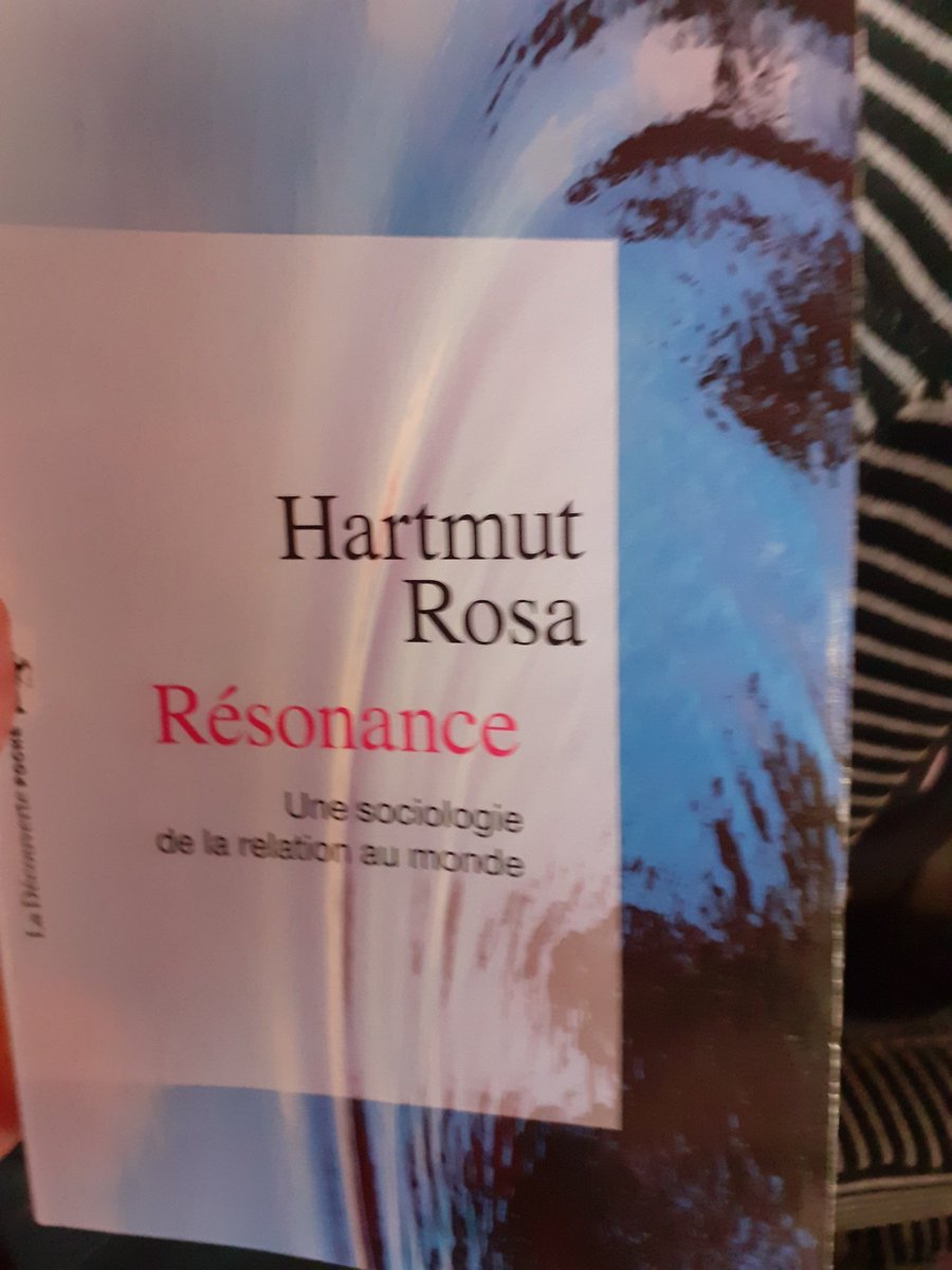 Ravie au Synode national @EPUdF d'apprendre que le thème de la résonnance chez Hartmut Rosa inspire aussi des catéchètes et prédicateurs. J'espère terminer la lecture dans le tgv retour