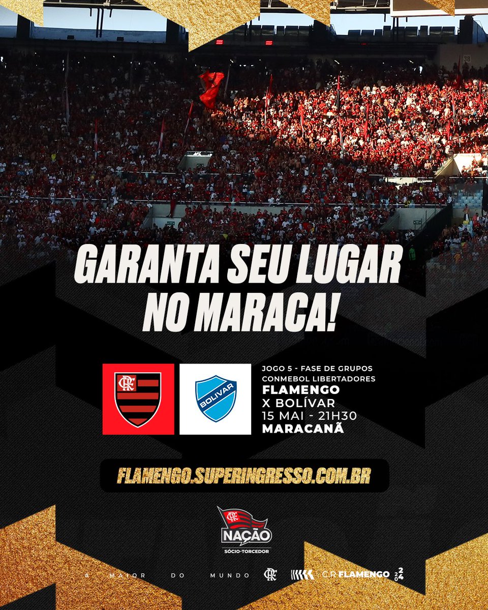 Os ingressos para Flamengo x Bolívar, pela Conmebol Libertadores, estarão à venda hoje, às 14h, para o nível 0 do Nação Sócio-Torcedor. Ainda hoje, às 18h, o nível 1 estará disponível. Amanhã (10), os níveis 2, 3, 4, 5 e o público geral também serão liberados às 10h, 12h, 14h,…