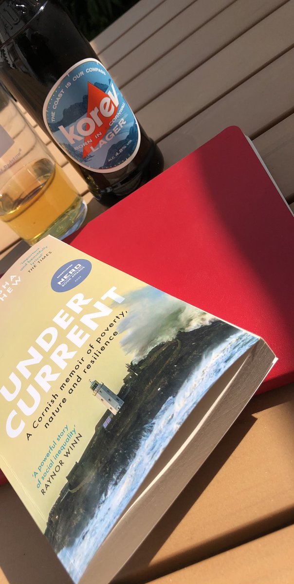 Writing and reading in a cornish garden, #undercurrent a reminder that even amongst the peace of a natural paradise and the eternity of nature, human trauma and inequality clamours. A remarkable and moving memoir @natashacarthew @KorevLager #madeincornwall