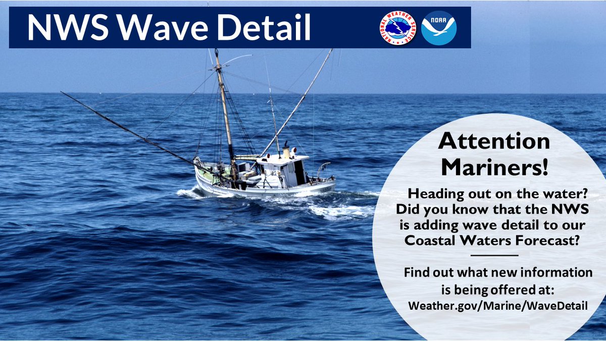 The new Coastal Waters Forecast will now include significant wave height (average highest third of waves), occasional seas (the average of the highest 10 percent of the waves), and Wave Detail (period and direction of origin for the highest energy waves). #KnowBeforeYouGo #flkeys